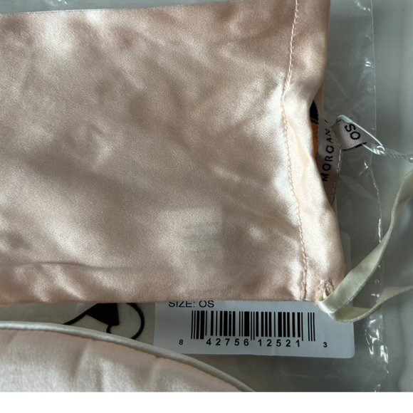 Morgan Lane silky eye mask in Blush jewel color - Picture 6 of 6